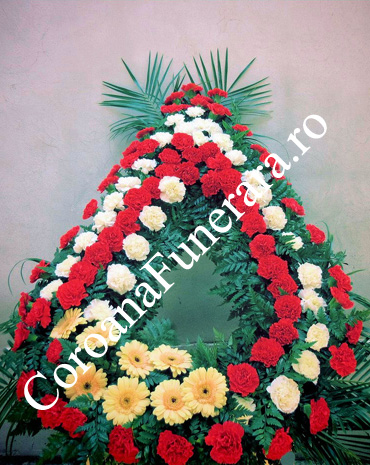 coroane funerare minigerbera crizanteme garoafe