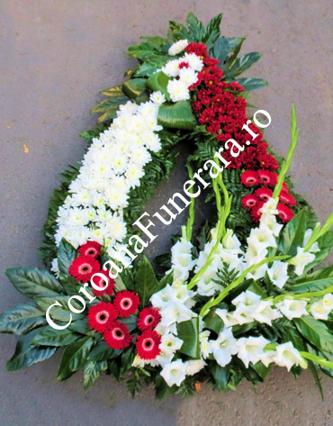 coroane funerare gladiole