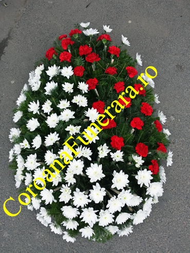 coroana crizanteme garoafe