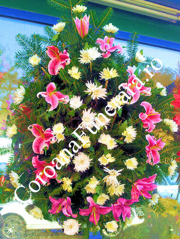 Coroana crizanteme crini
