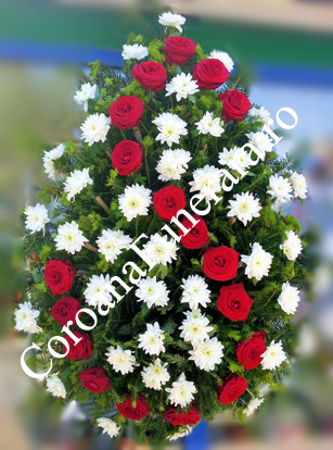 coroana trandafiri crizanteme