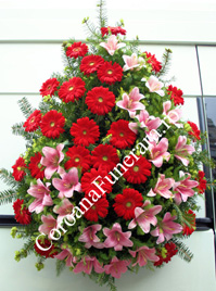 coroana gerbera crini